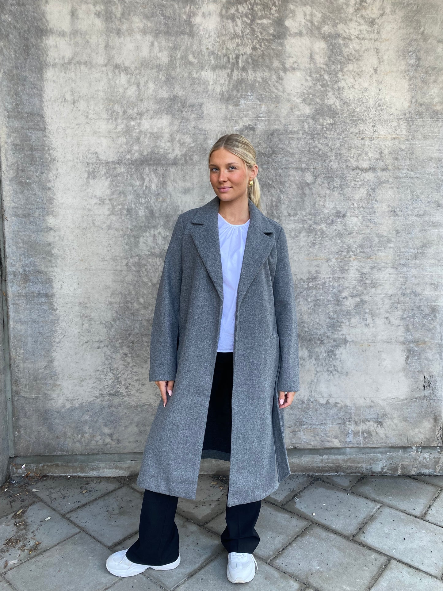 VMFORTUNEAYA Coat - Medium Grey Melange