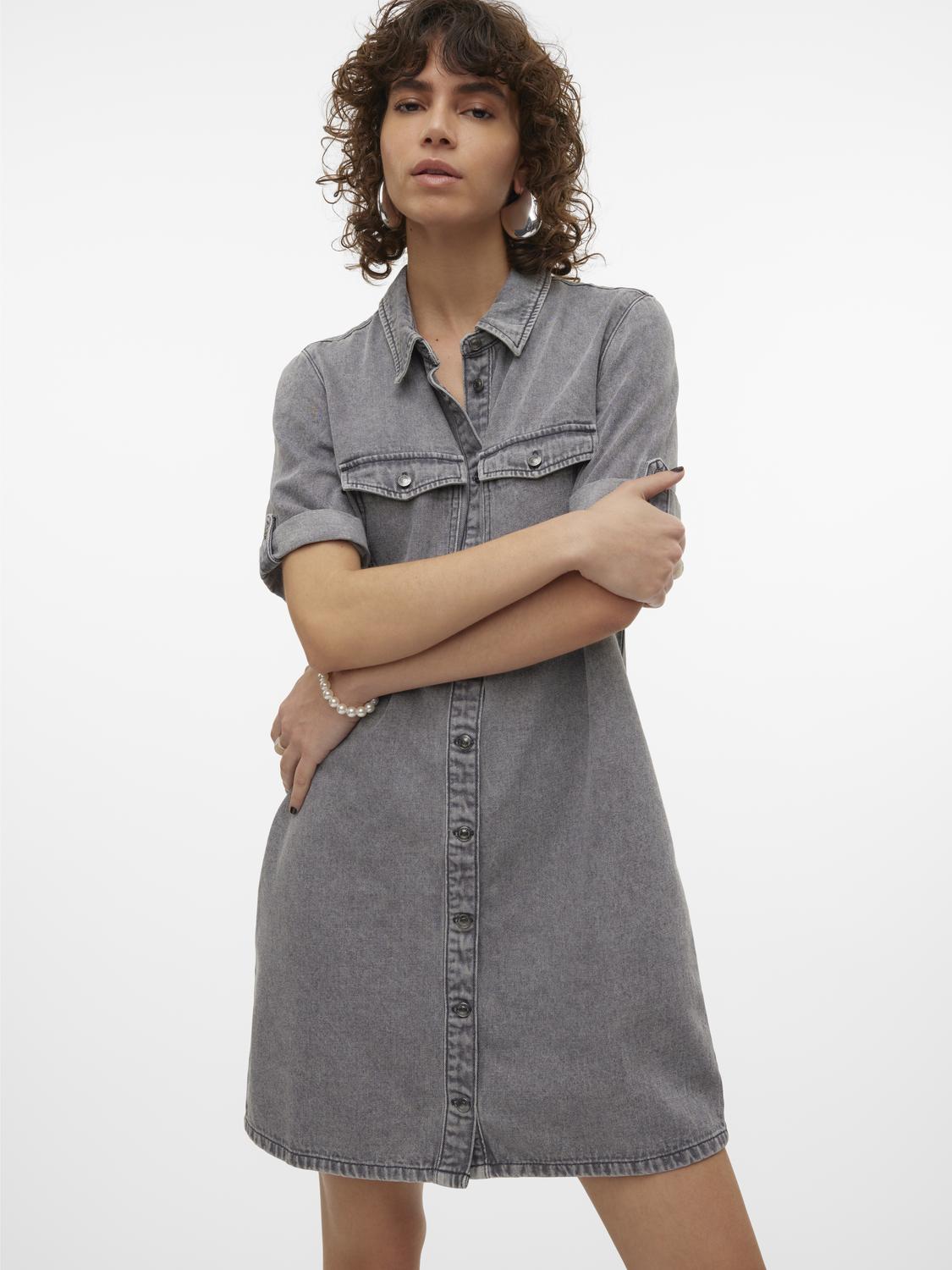 VMJENNIE Dress - Medium Grey Denim