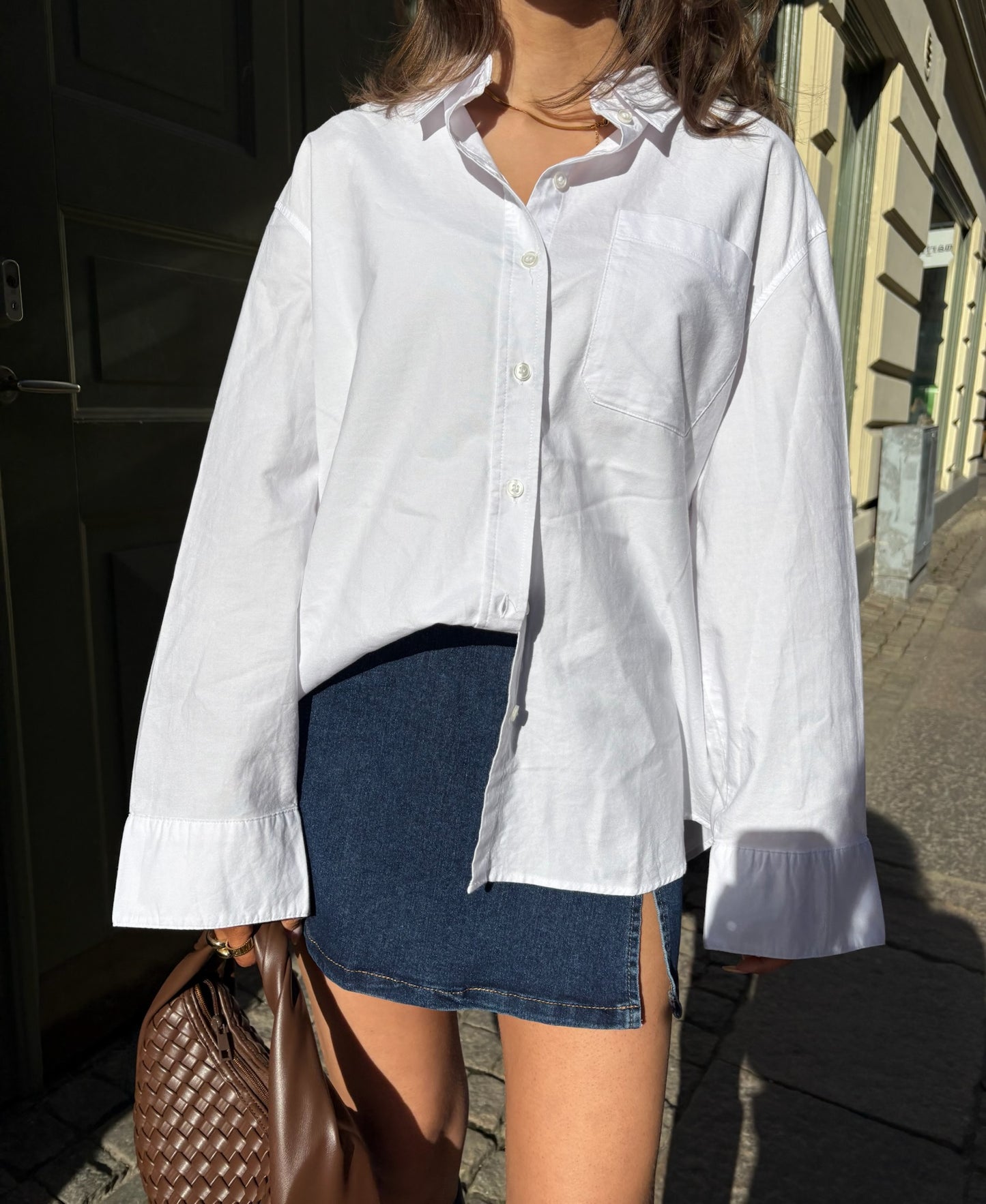 VMNELLY Short Skirt - Dark Blue Denim