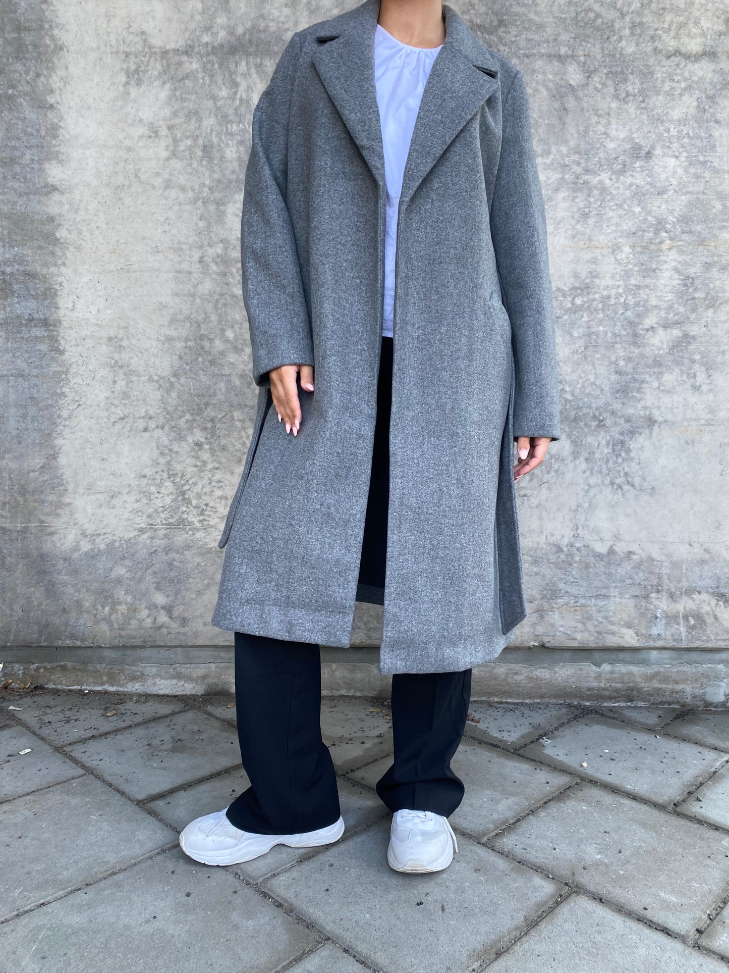 VMFORTUNEAYA Coat - Medium Grey Melange