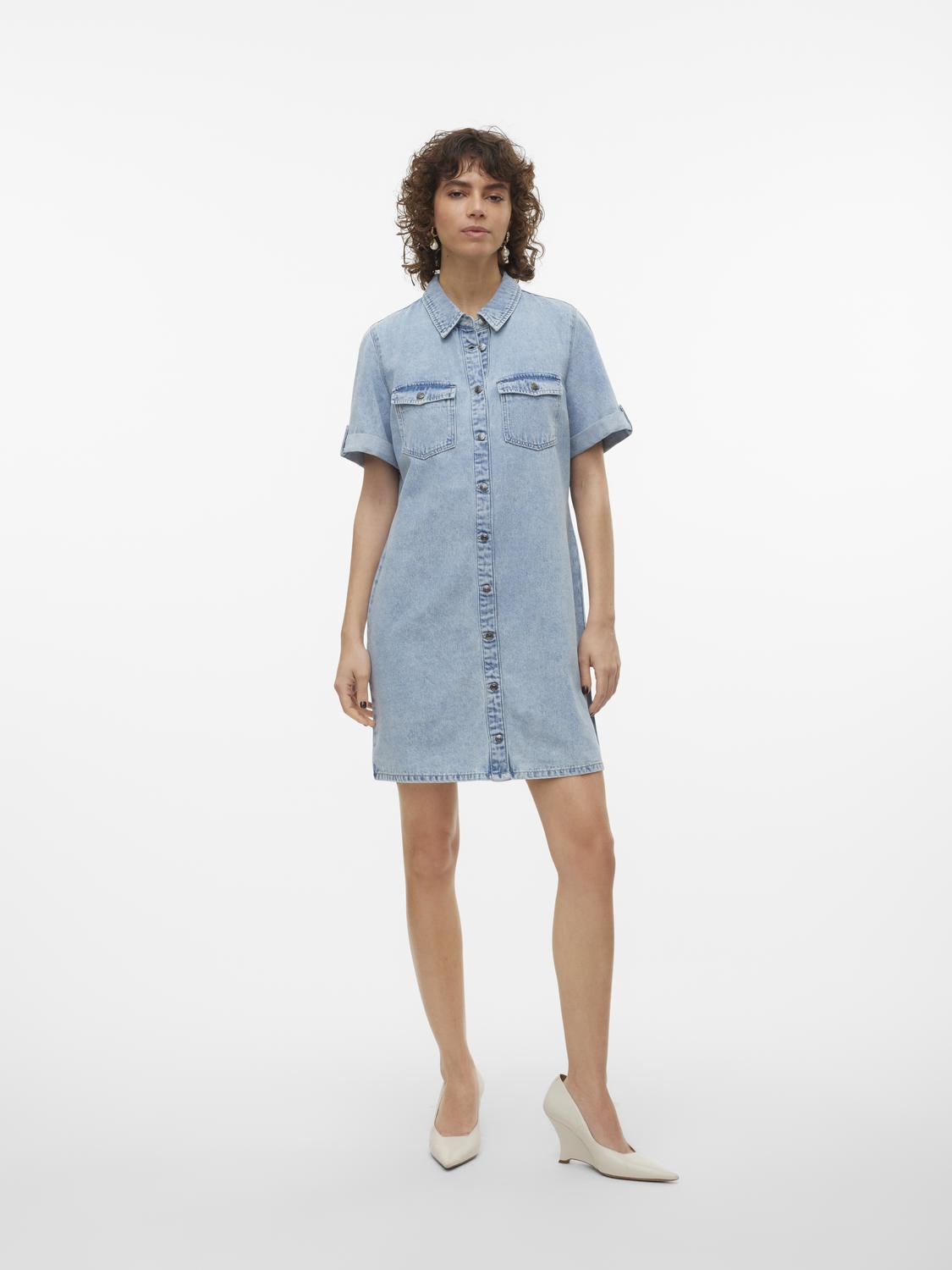 VMJENNIE Dress - Light Blue Denim