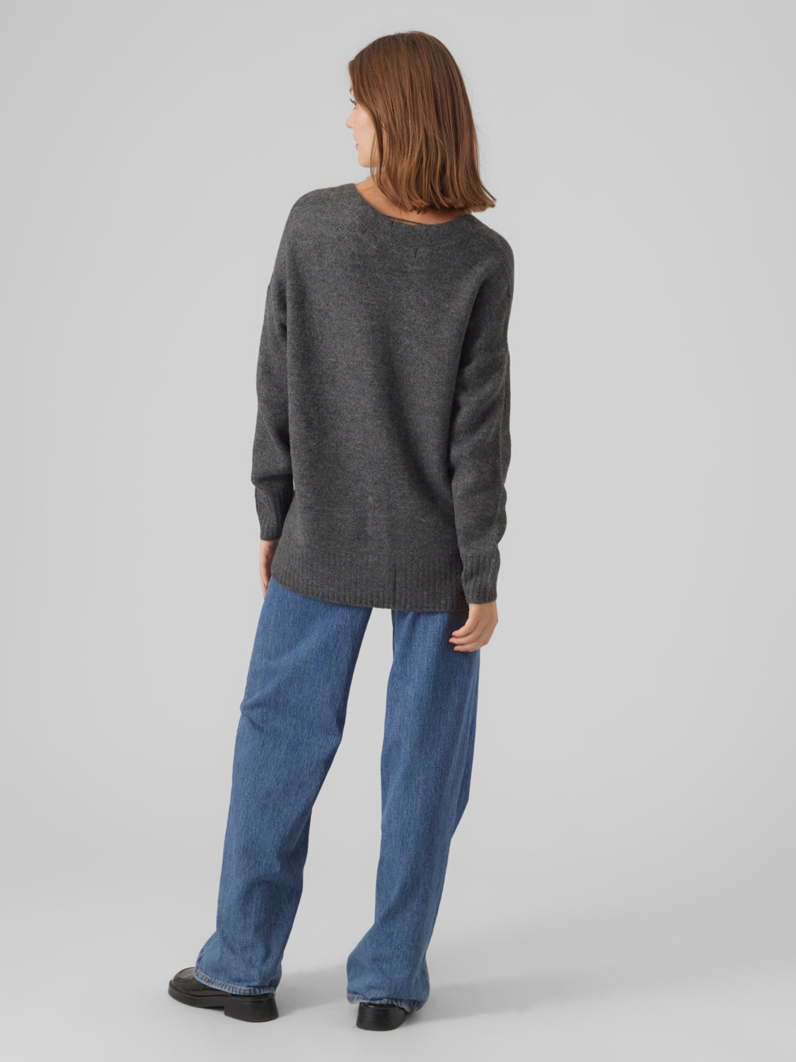 VMLEFILE Cardigan - Medium Grey Melange