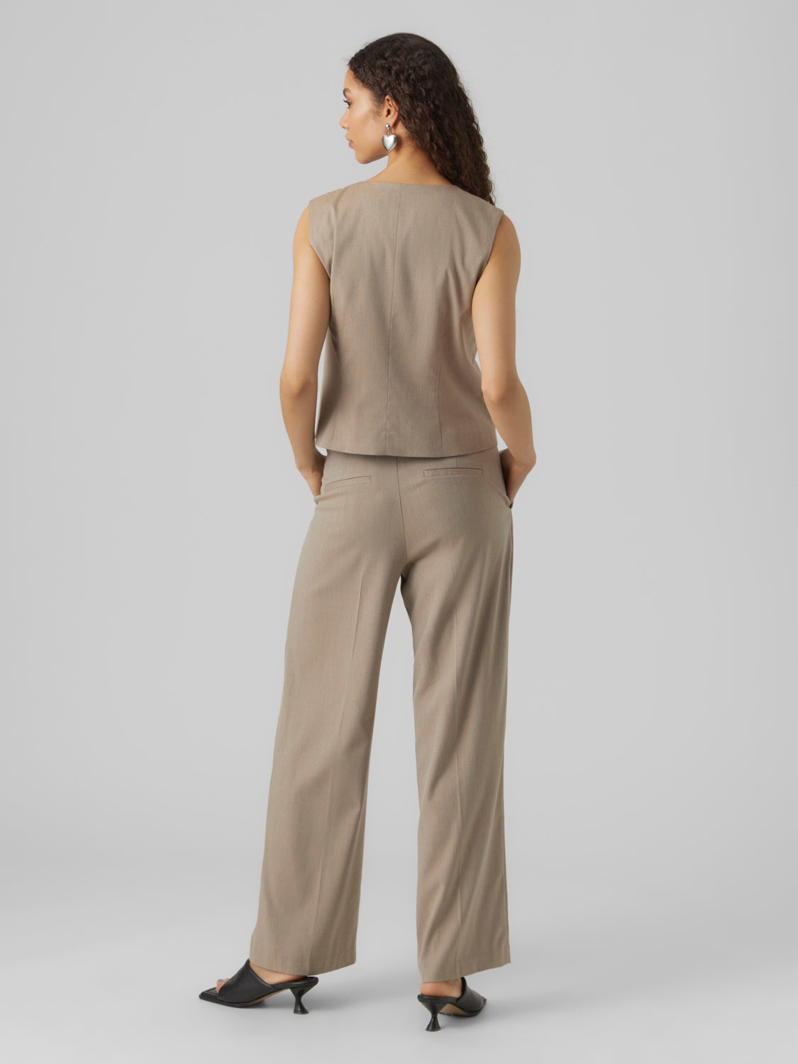 VMDAGNY Waistcoat - Brown Lentil